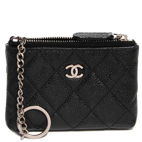 chanel zip key holder|chanel key holder wallet.